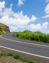 欧洲平原上的高速公路唯美图片