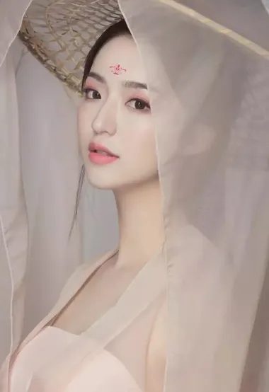 戴着斗笠轻纱的古装美女图片 – 高清 桌面壁纸 开放版权素材 免费下载 手机电脑通用背景图