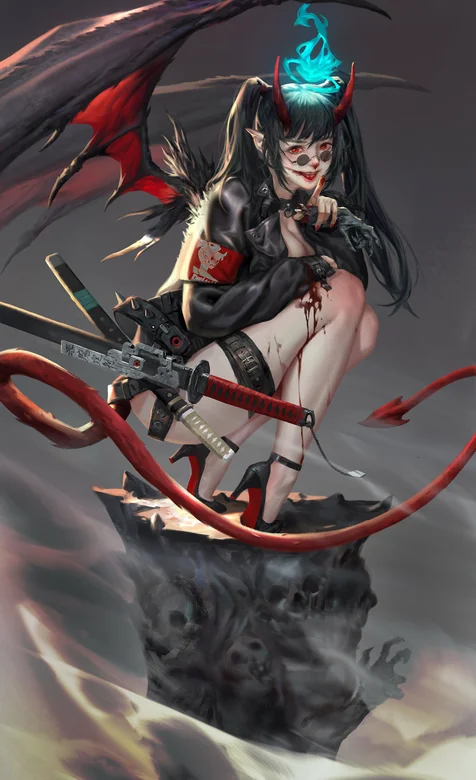 腰挎2把武士刀的动漫蝙蝠女超清手机壁纸 – 高清 桌面壁纸 开放版权素材 免费下载 手机电脑通用背景图-iPhone17-1