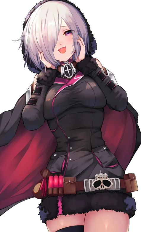 黑色紧身套装，披着黑色披风的动漫少女手机壁纸 – 高清 桌面壁纸 开放版权素材 免费下载 手机电脑通用背景图-iPhone17-1