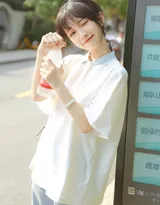 农夫山泉有点甜，可爱甜美学生妹子街拍美照