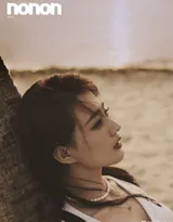 徐璐牛仔热裤穿搭享受夏日海风唯美海边写真图片