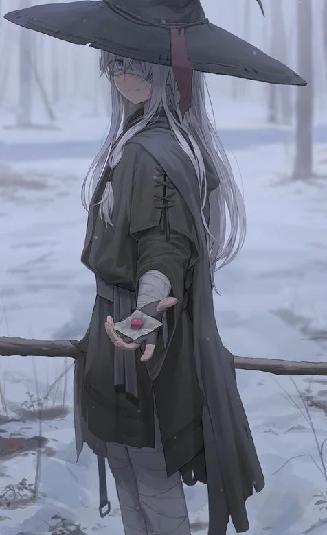 魔法动漫少女灰色系手机壁纸小清新 – 高清 桌面壁纸 开放版权素材 免费下载 手机电脑通用背景图-iPhone17-1