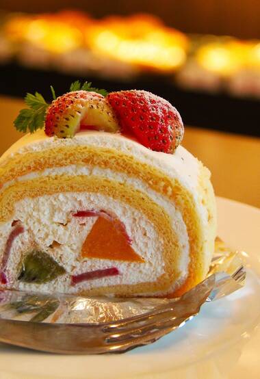 美味精致的草莓蛋糕，草莓甜点点心美图摄影图片