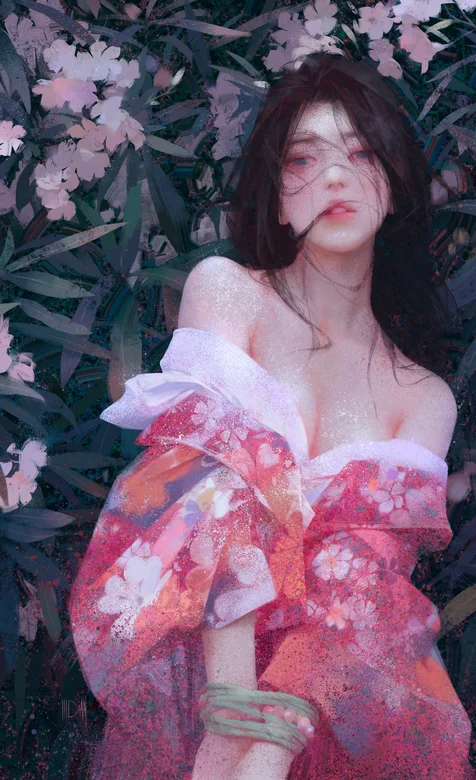 绑着双手穿和服的日系动漫女生 – 高清 桌面壁纸 开放版权素材 免费下载 手机电脑通用背景图
