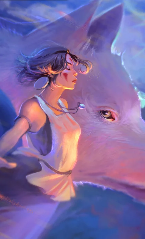 唯美的狐狸附体动漫少女插画手机壁纸 – 高清 桌面壁纸 开放版权素材 免费下载 手机电脑通用背景图