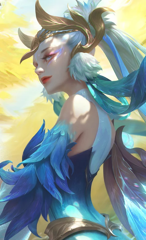 人形青鸟为什么的侧身插画高清手机壁纸 – 高清 桌面壁纸 开放版权素材 免费下载 手机电脑通用背景图