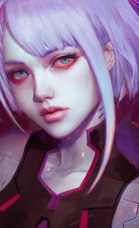 动漫短发少女手绘插画手机壁纸 – 高清 桌面壁纸 开放版权素材 免费下载 手机电脑通用背景图