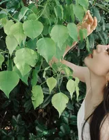 赵今麦性感可人白色小吊带套装户外清甜写真图片