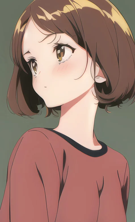 齐肩短发学生头大眼睛动漫少女好看手机壁纸图片 – 高清 桌面壁纸 开放版权素材 免费下载 手机电脑通用背景图