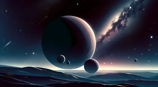 星球，行星，星空，星系，银河，唯美星球科幻幻想AI桌面壁纸图片 – 高清 桌面壁纸 开放版权素材 免费下载 手机电脑