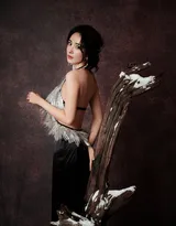 杨幂栩栩华生时尚文化大赏红毯造型写真，优雅动人又不失个性气场