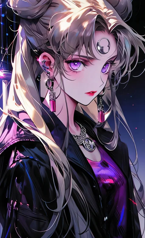 水冰月，美少女战士，紫瞳，手机壁纸图片 – 高清 桌面壁纸 开放版权素材 免费下载 手机电脑通用背景图