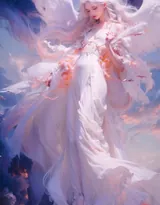 天使少女，女孩 浴室，浴盆里，白色翅膀，羽毛 欧美美女大胆赤身人像艺术摄影图片