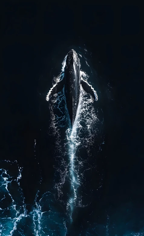 深海巨鲸·暗黑深邃破浪游动 超震撼水波海洋生物手机壁纸 – 高清 桌面壁纸 开放版权素材 免费下载 手机电脑通用背景-iPhone17-1