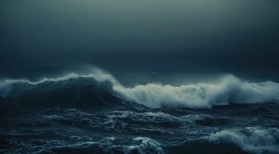 深海怒涛·暗黑写实风 震撼海洋电脑壁纸 – 高清 桌面壁纸 开放版权素材 免费下载 手机电脑通用背景图