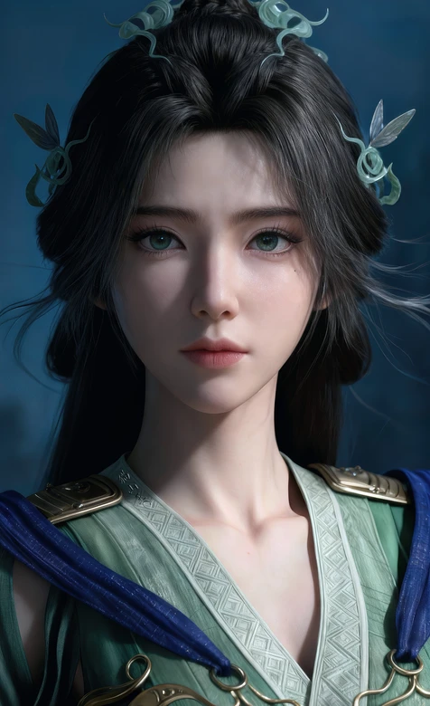 《凡人修仙传》菡云芝·精致发饰绿衣·国风游戏 高清手机壁纸 – 高清 桌面壁纸 开放版权素材 免费下载 手机电脑通用