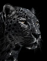 璀璨粒子豹·奇幻星光风 艺术创作 神秘生物各类的豹子超清手机壁纸图片大全