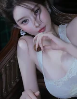 唯美复古风女生·蕾丝裙持荔枝 复古椅优雅写真 氛围感女生写真