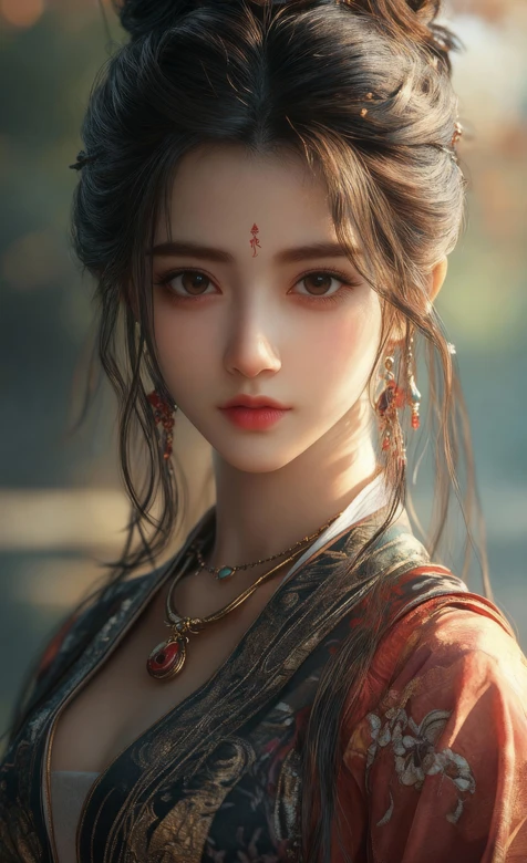 古风仕女·华丽国风服饰 古典妆容 国风写实手机壁纸 – 高清 桌面壁纸 开放版权素材 免费下载 手机电脑通用背景图