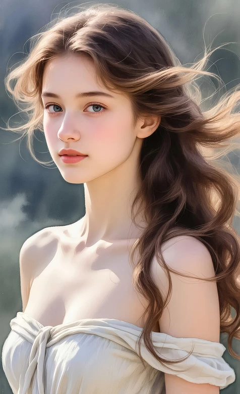 长发少女·发丝飘逸唯美写实 氛围感长发少女壁纸 – 高清 桌面壁纸 开放版权素材 免费下载 手机电脑通用背景图