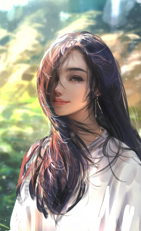 NIXEU原创·唯美写实长发少女 清新自然风手机壁纸精选 – 高清 桌面壁纸 开放版权素材 免费下载 手机电脑通用背