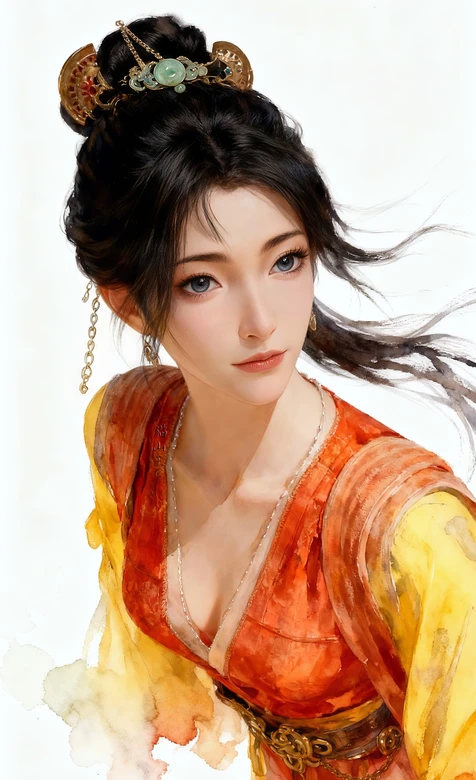 凡人修仙传慕沛灵·华丽古装发丝飞扬 国风唯美插画 高清竖屏壁纸 – 高清 桌面壁纸 开放版权素材 免费下载 手机电脑