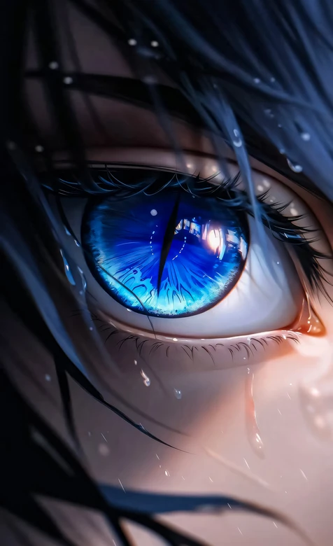 动漫人物竖瞳蓝眸特写·唯美写实风手机壁纸 – 高清 桌面壁纸 开放版权素材 免费下载 手机电脑通用背景图