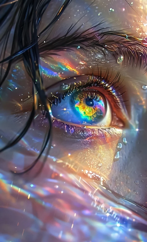 炫彩眼眸·梦幻写实风 超火炫彩手机壁纸 – 高清 桌面壁纸 开放版权素材 免费下载 手机电脑通用背景图