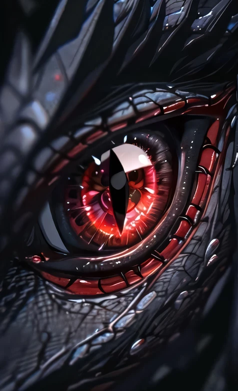 暗黑奇幻·龙之猩红魔瞳 高质感手机壁纸 – 高清 桌面壁纸 开放版权素材 免费下载 手机电脑通用背景图