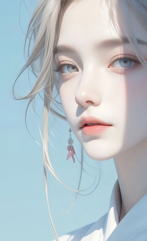 银发少女·唯美写实原创CG 清新治愈竖屏壁纸 – 高清 桌面壁纸 开放版权素材 免费下载 手机电脑通用背景图