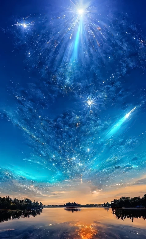 星空湖泊流星星辰·唯美梦幻风 超浪漫宇宙手机壁纸 – 高清 桌面壁纸 开放版权素材 免费下载 手机电脑通用背景图