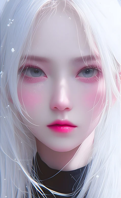 白发少女·冰晶梦幻风 原创形象 高质感手机壁纸 – 高清 桌面壁纸 开放版权素材 免费下载 手机电脑通用背景图