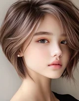 银发短发精致女性短发造型参考·写实唯美风·艺术写真图片大全