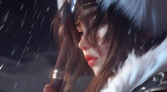 国风写实女战士·雨夜持剑 国漫动态电脑壁纸 – 高清 桌面壁纸 开放版权素材 免费下载 手机电脑通用背景图