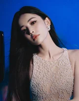 古力娜扎·珍珠透视裙 冷艳蓝调氛围感明星写真