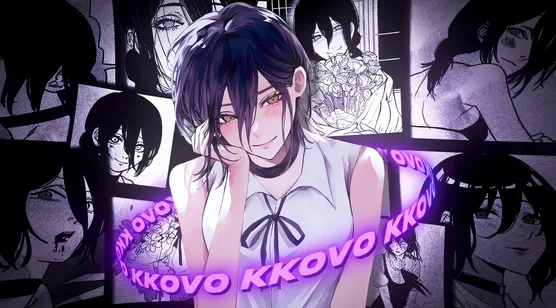 KKOVO动漫人物·暗黑二次元风（电锯人蕾塞）动态电脑壁纸 – 高清 桌面壁纸 开放版权素材 免费下载 手机电脑通用