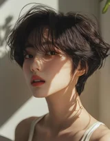 银发短发精致女性短发造型参考·写实唯美风·艺术写真图片大全