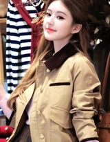 赵露思·时尚优雅风 卡其外套穿搭 明星活动高清图