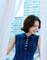 赵今麦·短发牛仔造型 时尚氛围感写真 明星时尚美图