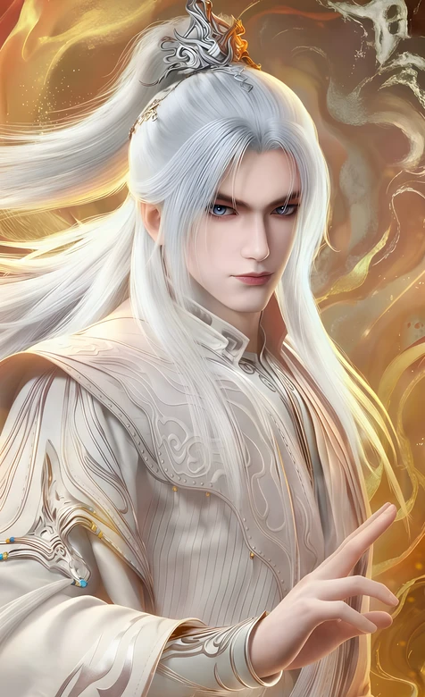白发古风帅哥王林·国风仙侠唯美风 玄幻手机壁纸推荐 – 高清 桌面壁纸 开放版权素材 免费下载 手机电脑通用背景图