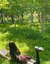 牛仔露背装女生背影·地毯场景清新风 性感女生美背写真