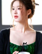 赵露思·露肩黑裙光影唯美 氛围感明星写真