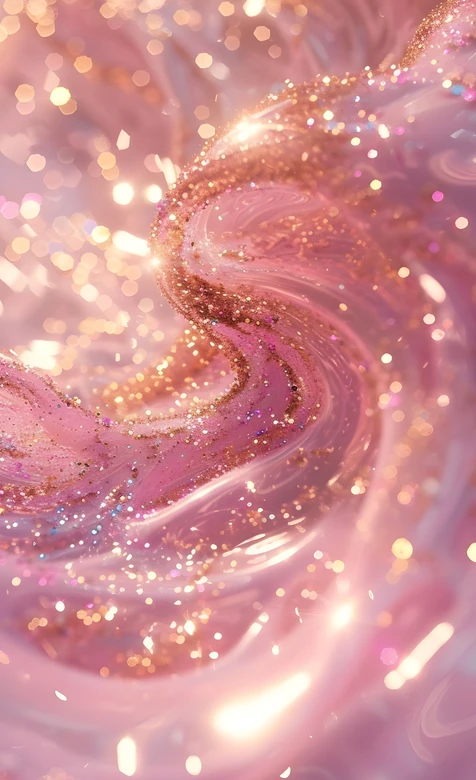 粉色漩涡闪粉流体·梦幻唯美高热度手机壁纸 – 高清 桌面壁纸 开放版权素材 免费下载 手机电脑通用背景图