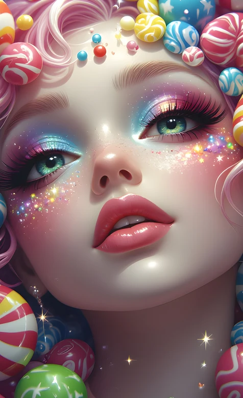 梦幻糖果拟人形象·唯美童话风 超火手机壁纸 – 高清 桌面壁纸 开放版权素材 免费下载 手机电脑通用背景图