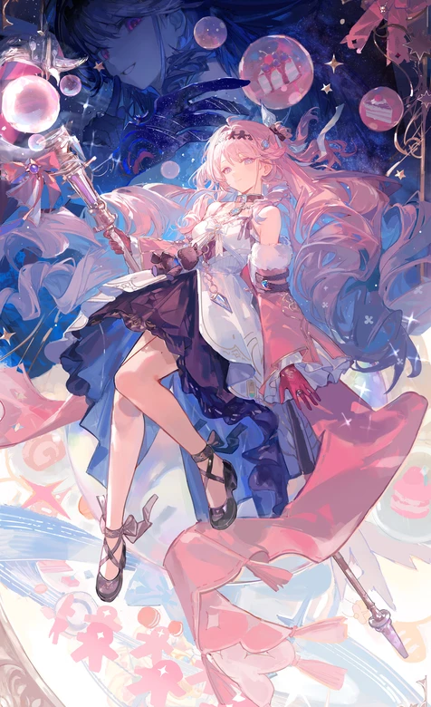 二次元粉发魔法少女·梦幻童话风 游戏角色壁纸高适配 – 高清 桌面壁纸 开放版权素材 免费下载 手机电脑通用背景图