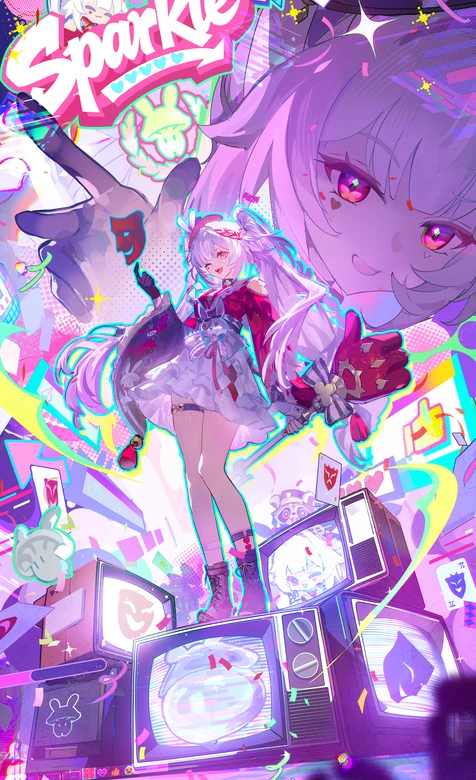 Sparkle·霓虹赛博风 崩坏星穹铁道角色壁纸 – 高清 桌面壁纸 开放版权素材 免费下载 手机电脑通用背景图
