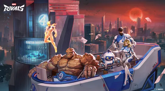 神奇四侠·载具出行 Marvel Rivals科幻都市风高人气电脑壁纸 – 高清 桌面壁纸 开放版权素材 免费下载