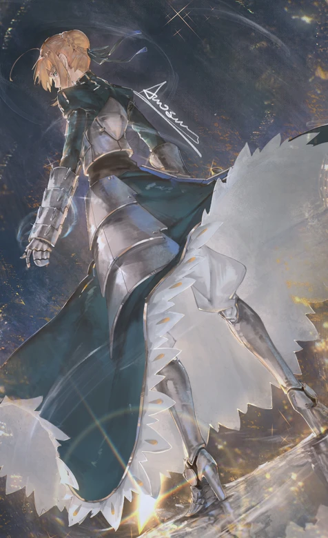 Saber·盔甲礼服 唯美星穹风 出自Fate系列 高人气动漫壁纸 – 高清 桌面壁纸 开放版权素材 免费下载 手机-iPhone17-1