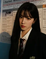 宋雨琦·校服风K歌场景 日系暖光氛围感明星画报